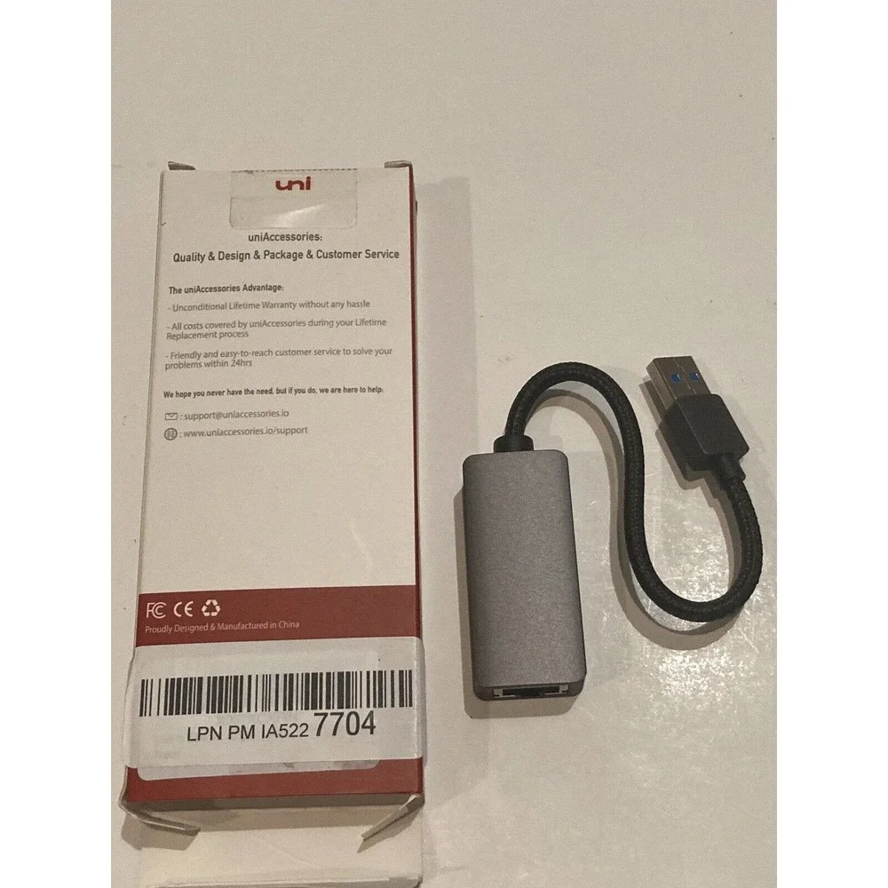 Uni USB 3.0 To Ethernet Adapter Short